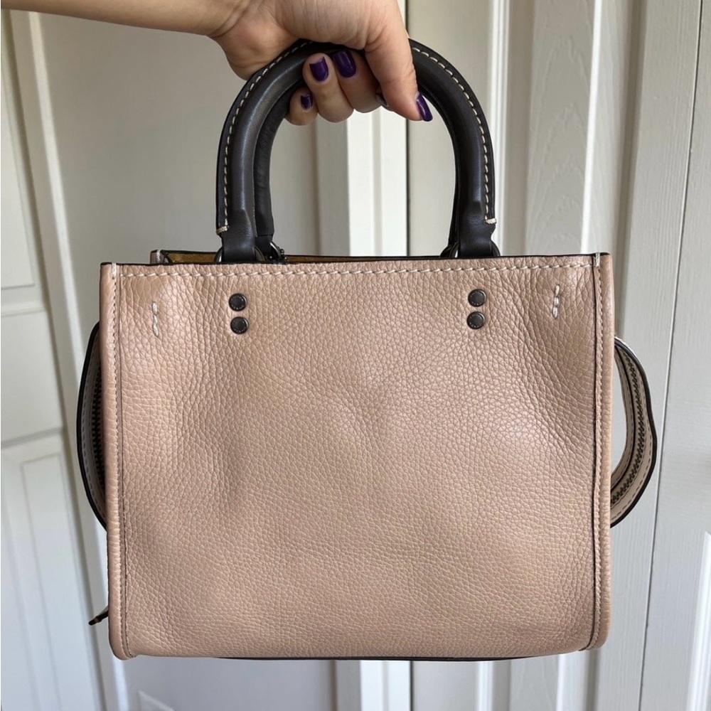Coach rogue 25 in color block beechwood.